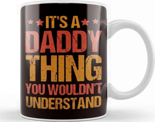 Daddy Thing Papa Dad Father Fatherhood Poppa Stepdad Family Kupa Bardak Porselen