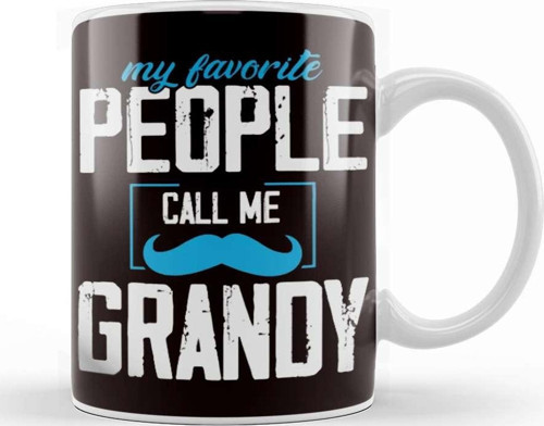 Favorite People Call Me Grandy Grandparents Grandma Grandpa Kupa Bardak Porselen