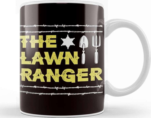 Lawn Ranger Gardener Garden Gardening Flowers Plants Nature Kupa Bardak Porselen