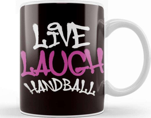 Live Handball Love Handballer Ball Sports Player Team Coach Kupa Bardak Porselen