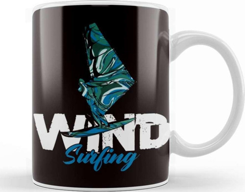 Windsurfing Windsurfer Sailboarding Water Sports Ocean Wave Kupa Bardak Porselen