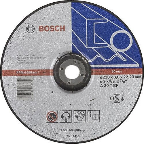- 230*8,0 mm Expert Serisi Bombeli Metal Taşlama Diski (Taş)