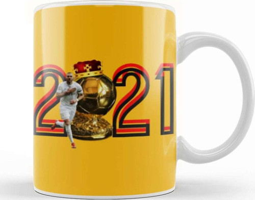 Karim Benzema Ballon D'Or The Best Player İn The World 2021 Kupa Bardak Porselen