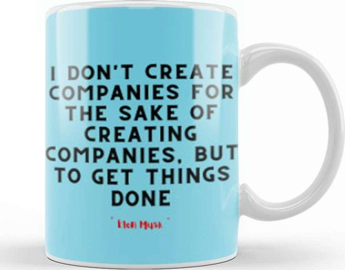 Elon Musk Quotes Motivation İnspiration Success Work Gifts Kupa Bardak Porselen
