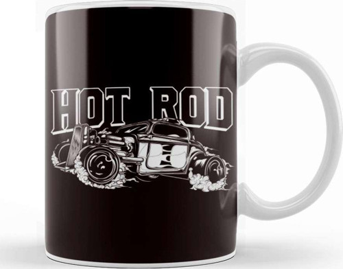 Classic Old American Cars Hot Rod Automobile Speed Vehicle Kupa Bardak Porselen