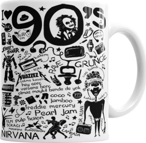 90 Lar Kupa Bardak Porselen