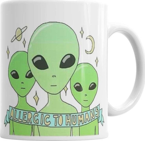 Allergic To Humans Kupa Bardak Porselen