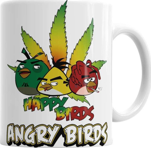 Angry Bırds Happy Birds Kupa Bardak Porselen