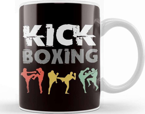 Kickboxing Fighter Aikido Taekwondo Martial Arts Fight Mma Kupa Bardak Porselen