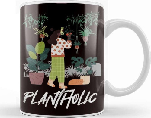 Plantholic Planting Indoor Plants Collector Hobby Gardener Kupa Bardak Porselen