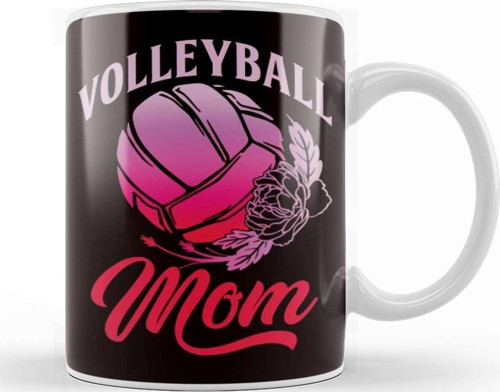 Volleyball Mom Mother Beach Volleyball Player Son Daughter Kupa Bardak Porselen