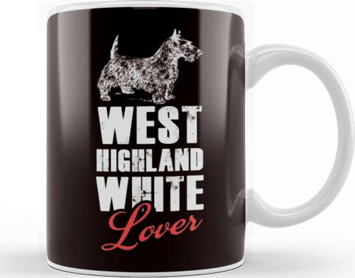 West Highland Terrier Lover Westie Owner Dog Breed Animals Kupa Bardak Porselen