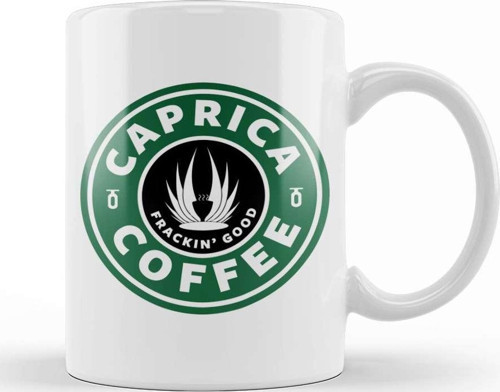 Caprica Coffee Frackin Good Battlestar Galactica Starbucks Kupa Bardak Porselen