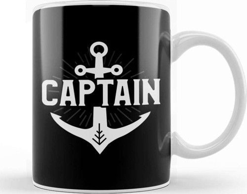 Cute Captain Anchor I Am The Captain Of This Boat Cruising Kupa Bardak Porselen