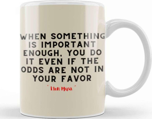 Elon Musk Quotes Motivation İnspiration Success Work Gifts Kupa Bardak Porselen