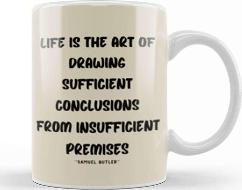 Life Quotes Style Lover Sayings Words Gifts Samuel Butler Kupa Bardak Porselen