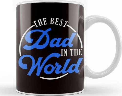 Best Dad In World Papa Father Daddy Poppa Husband Stepdad Kupa Bardak Porselen
