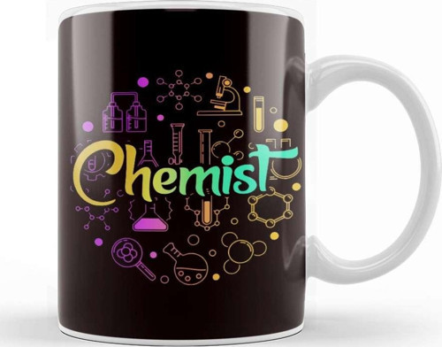 Chemist Scientist Laboratory Chemistry Science Pharmacist Kupa Bardak Porselen