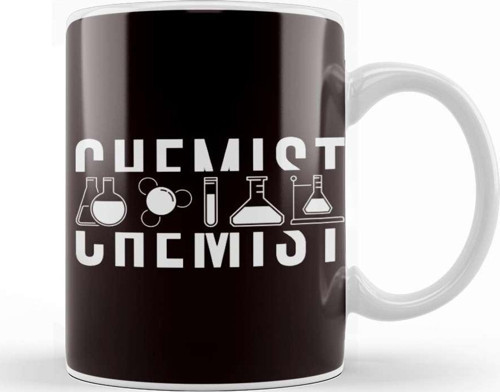 Chemist Scientist Laboratory Science Chemistry Pharmacist Kupa Bardak Porselen
