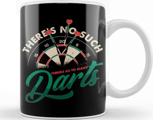 Dartboard Darts Player Dart Team Throwing Bullseye Target Kupa Bardak Porselen
