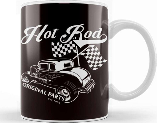 Hot Rod Original Parts Classic Old American Engine Hotrod Kupa Bardak Porselen