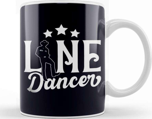 Line Dancer Choreographer Western Country Music Linedance Kupa Bardak Porselen