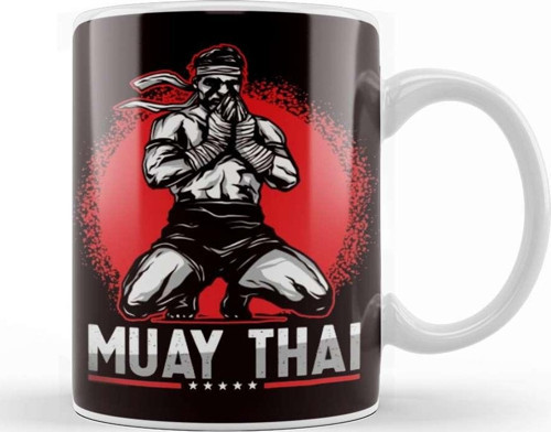 Muay Thai Fighter Mma Martial Arts Sports Thailand Boxing Kupa Bardak Porselen