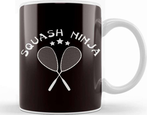 Squash Ninja Player Indoor Tennis Court Match Ball Sports Kupa Bardak Porselen