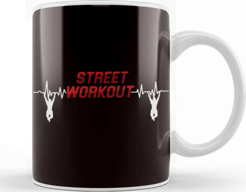 Street Workout Calisthenics Training Exercise Gym Fitness Kupa Bardak Porselen