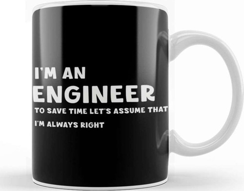 Funny Sarcastic I Am An Engineer Great Gift For Engineer Kupa Bardak Porselen