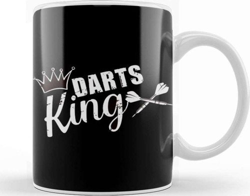 Darts King Dart Player Dartist Arrow Aim Target Bullseye Kupa Bardak Porselen