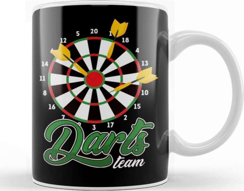 Darts Team Dartboard Dartist Bullseye Target Dart Player Kupa Bardak Porselen