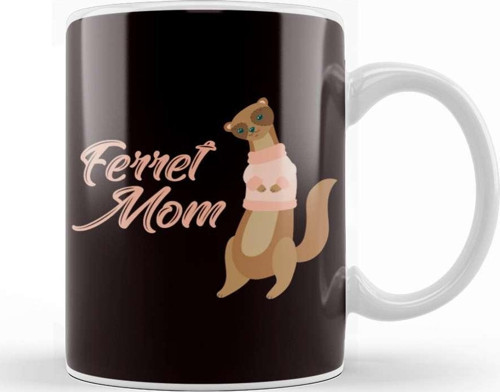 Ferret Mom Ferrets Lover Animal Welfare Polecat Fans Zoo Kupa Bardak Porselen