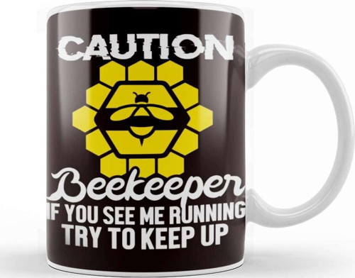 Funny Beekeeper Apiarist Honey Bee Honeycomb Insect Bees Kupa Bardak Porselen