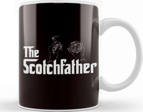 Funny Scotchfather Papa Dad Daddy Husband Stepdad Scotch Kupa Bardak Porselen