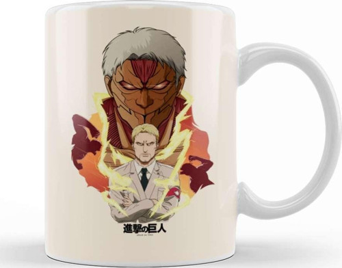 Shingeki No Kyojin Attack On Titan Reiner Braun Armored Titan Kupa Bardak Porselen