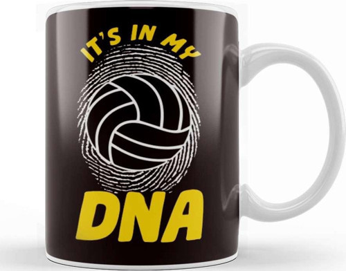 Volleyball Dna Team Coach Beach Volleyball Player Setter Kupa Bardak Porselen