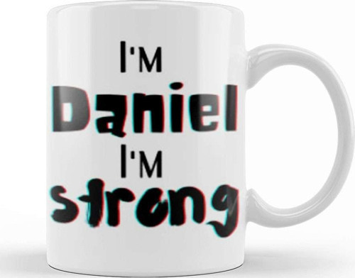 Daniel Name Personalized Custom Design Gift Baby Gift For Him Kupa Bardak Porselen