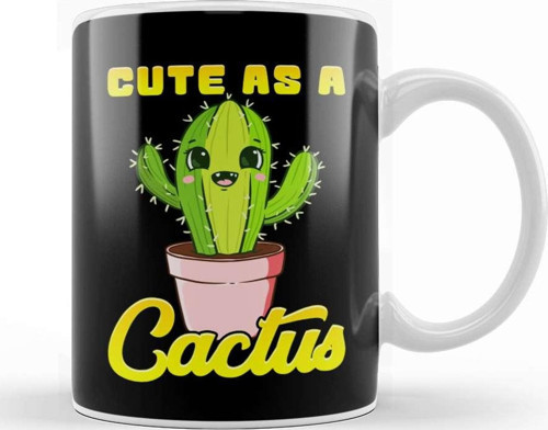Kawaii Cute As A Cactus Adorable Succulent Cactus Lovers Kupa Bardak Porselen