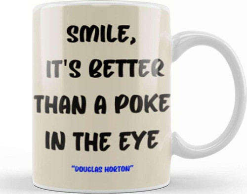 Smile Emoji Quotes Funny Happy Face Love Sarcastic Gift Kupa Bardak Porselen