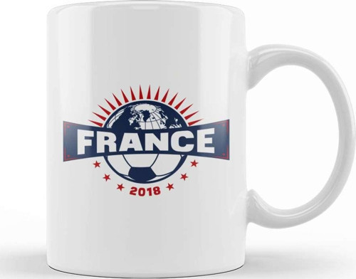 French Footbal Lfrance Half World Football Championship 2018 Kupa Bardak Porselen