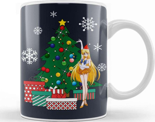 Sailor Moon Venus Around The Christmas Tree Sailor Moon Kupa Bardak Porselen