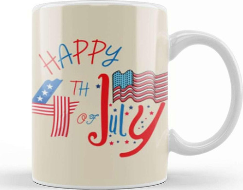 Happy 4Th Of July İndependence Day Gift Celebrationpatriotic Kupa Bardak Porselen