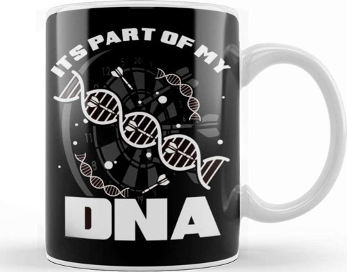 Darts Part Of My Dna Dart Player Dartboard Arrow Target Kupa Bardak Porselen