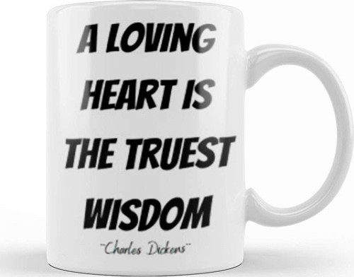 Charles Dickens Quotes Gift Vintage Retro Rainbow Style Kupa Bardak Porselen