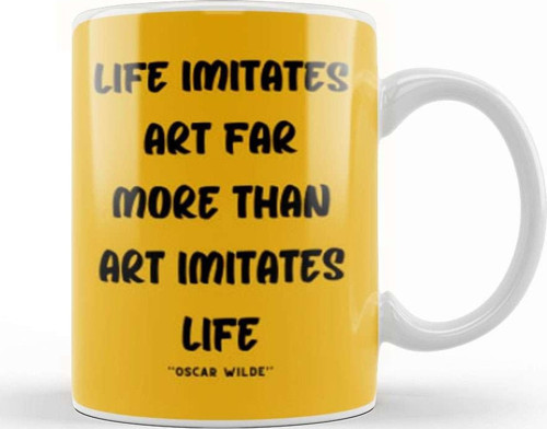 Life Quotes Style Lover Sayings Words Gifts Oscar Wilde Kupa Bardak Porselen
