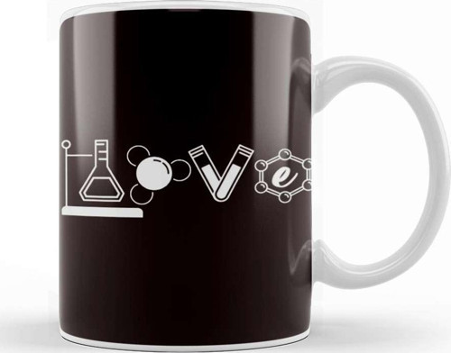 Love Chemistry Science Laboratory Medicine Clinic Pharmacist Kupa Bardak Porselen