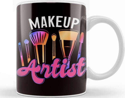 Make Up Artist Beauty Salon Lipstick Cosmetologist Cosmetics Kupa Bardak Porselen