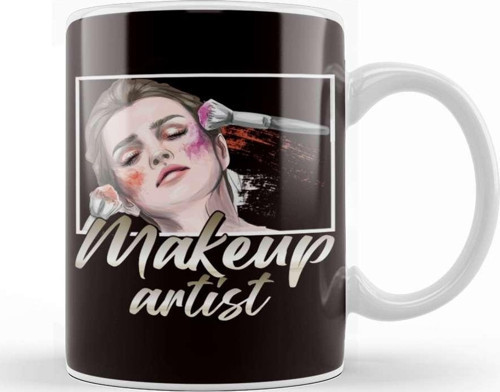 Make Up Artist Lipstick Beauty Salon Cosmetics Cosmetologist Kupa Bardak Porselen