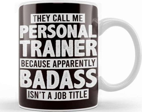 Personal Trainer Workout Bodybuilding Fitness Instructor Gym Kupa Bardak Porselen